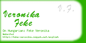 veronika feke business card